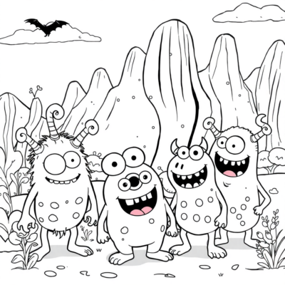 Boky: Ho an’ny ankizy 4-5 taona – Monster faly ao amin’ny tany filalaovana