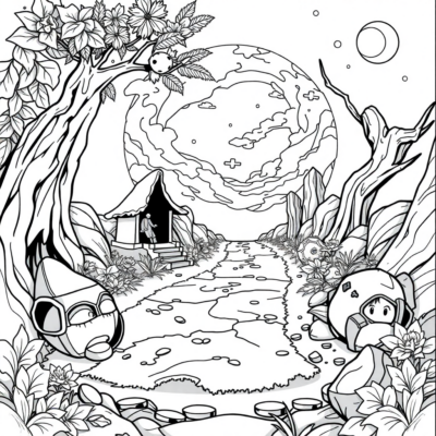 Coloring Book: Ho an’ny ankizy lehibe – Sarintany manaitra mitarika amin’ny harena