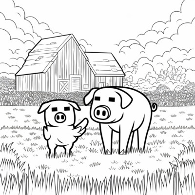 Minecraft – Zana ao an-trano: kisoa sy akoho