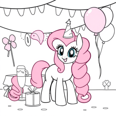 Sary fotsy: My Little Pony – Pinkie Pie mivory ny fety