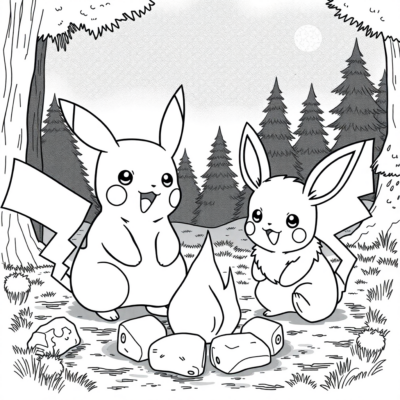 Fana: POKEMONY – Pikachu sy Eevee amin’ny afo