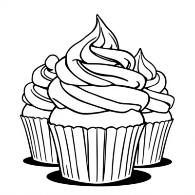 Muffins Coloring Books