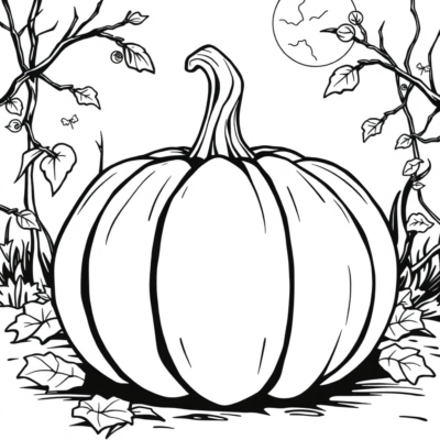 Pumpkin Halloween Coloring Book