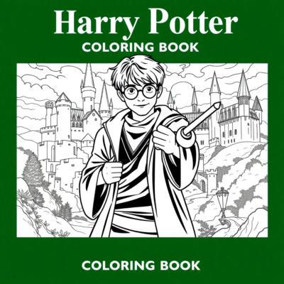 Boky miaram-p coloring: Harry Potter coloring ho an’ny ankizy