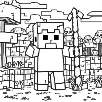 Sarontsy manga Minecraft ho an’ny pirinty