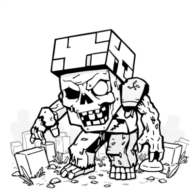 Fana-mitambatra Minecraft Zombie
