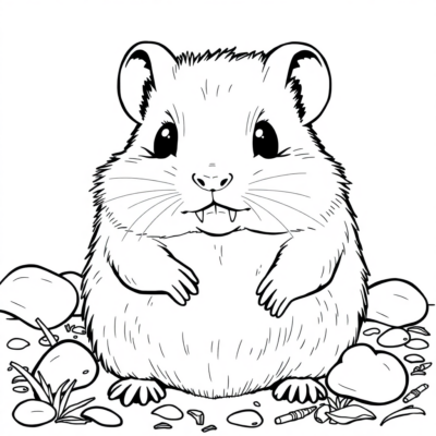 Coloring Book: Coloring Books for Kids Hamsters