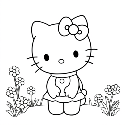 Kolorovanka: kolorovanki ho an’ny ankizy an-tserasera hello kitty