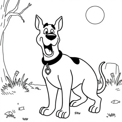 Coloring Book: coloring pages for children scooby doo to print