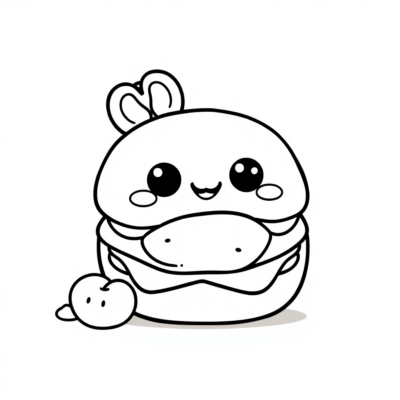 Koloara Kawaii Sakafo ho an’ny fanontana