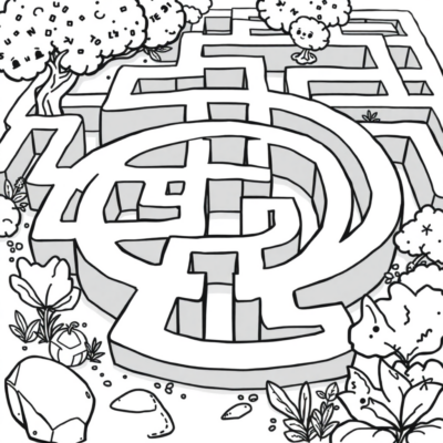Coloring Book: Labyrinth for Kids Coloring Book