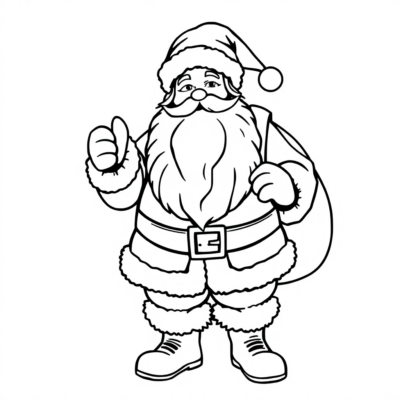 SANTA CLAUS COLORING BOOK HO ANATY VAKIO