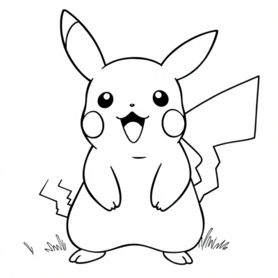 Pikachu sary fotsy amin’ny pirinty