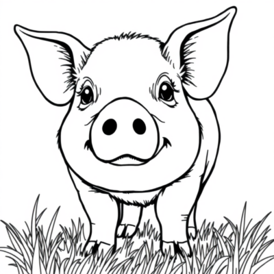 Piggys coloring book