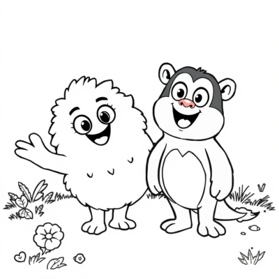 Tomek sy ny namana Colouring Book