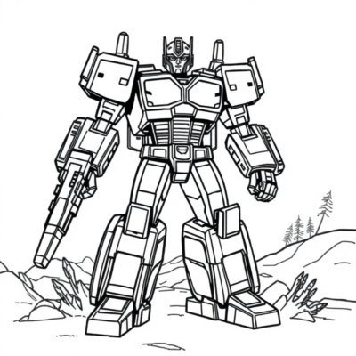 Coloring book: transformers coloring book for children