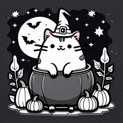 sary fanomezana Pusheen Halloween