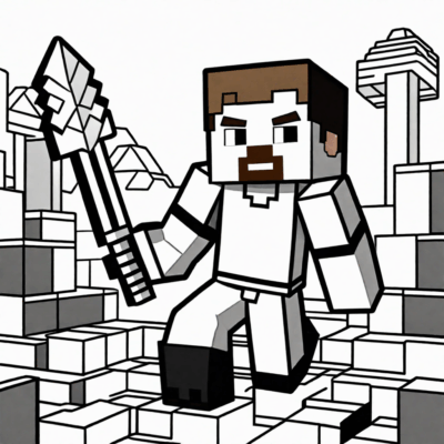 steve minecraft loko sary