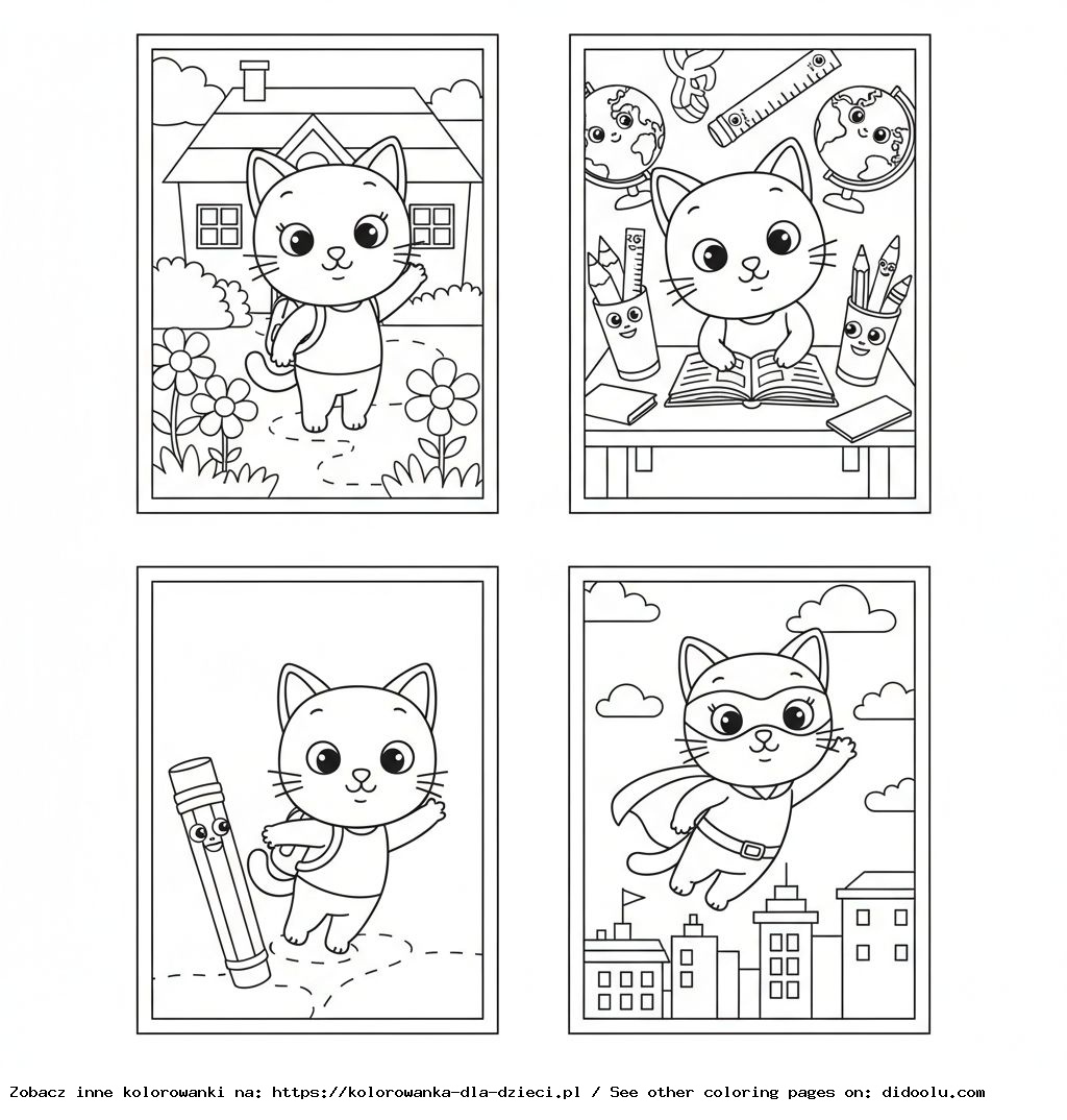 kolorierina pirinty kicia kocia