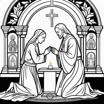 Mpivavaka miankina eo anoloan’ny Vatasarihitra Masina