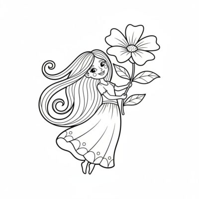 Anaran’ny sary hosodoko azo atao pirinty ho an’ny zazavavy 11 taona